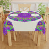 Intricate Purple Mandala Tablecloth - Ivory Home Decor - Blululi