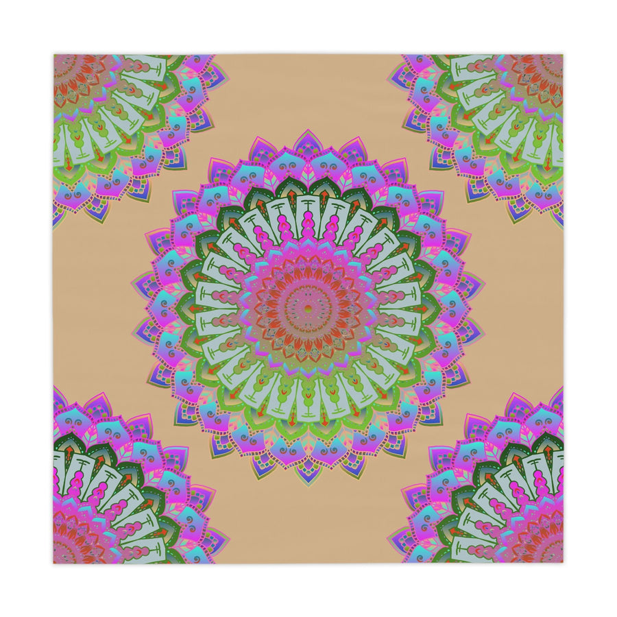 Iridescent Mandala Tablecloth - Boho Decor Home Decor - Blululi