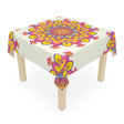 Ivory Mandala Tablecloth - Colorful Floral Design Home Decor - Blululi