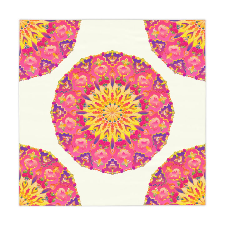 Ivory Mandala Tablecloth - Floral & Colorful Home Decor - Blululi