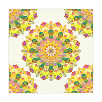 Ivory Mandala Tablecloth - Floral Design Home Decor - Blululi