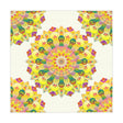 Ivory Mandala Tablecloth - Floral Design Home Decor - Blululi