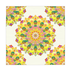 Ivory Mandala Tablecloth - Floral Design Home Decor - Blululi