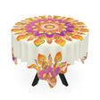 Ivory Mandala Tablecloth - Floral & Vibrant Home Decor - Blululi
