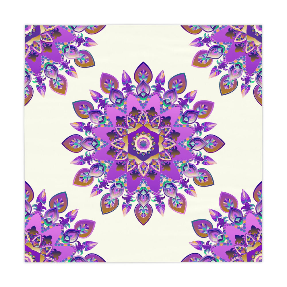 Ivory Mandala Tablecloth - Intricate & Colorful Home Decor - Blululi