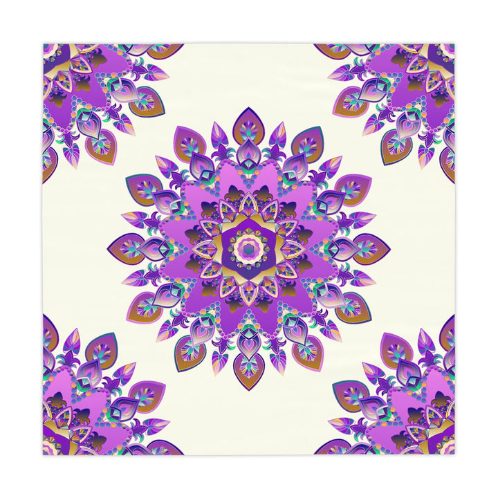 Ivory Mandala Tablecloth - Intricate & Colorful Home Decor - Blululi