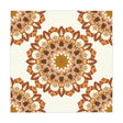 Ivory Mandala Tablecloth - Intricate Floral Design Home Decor - Blululi
