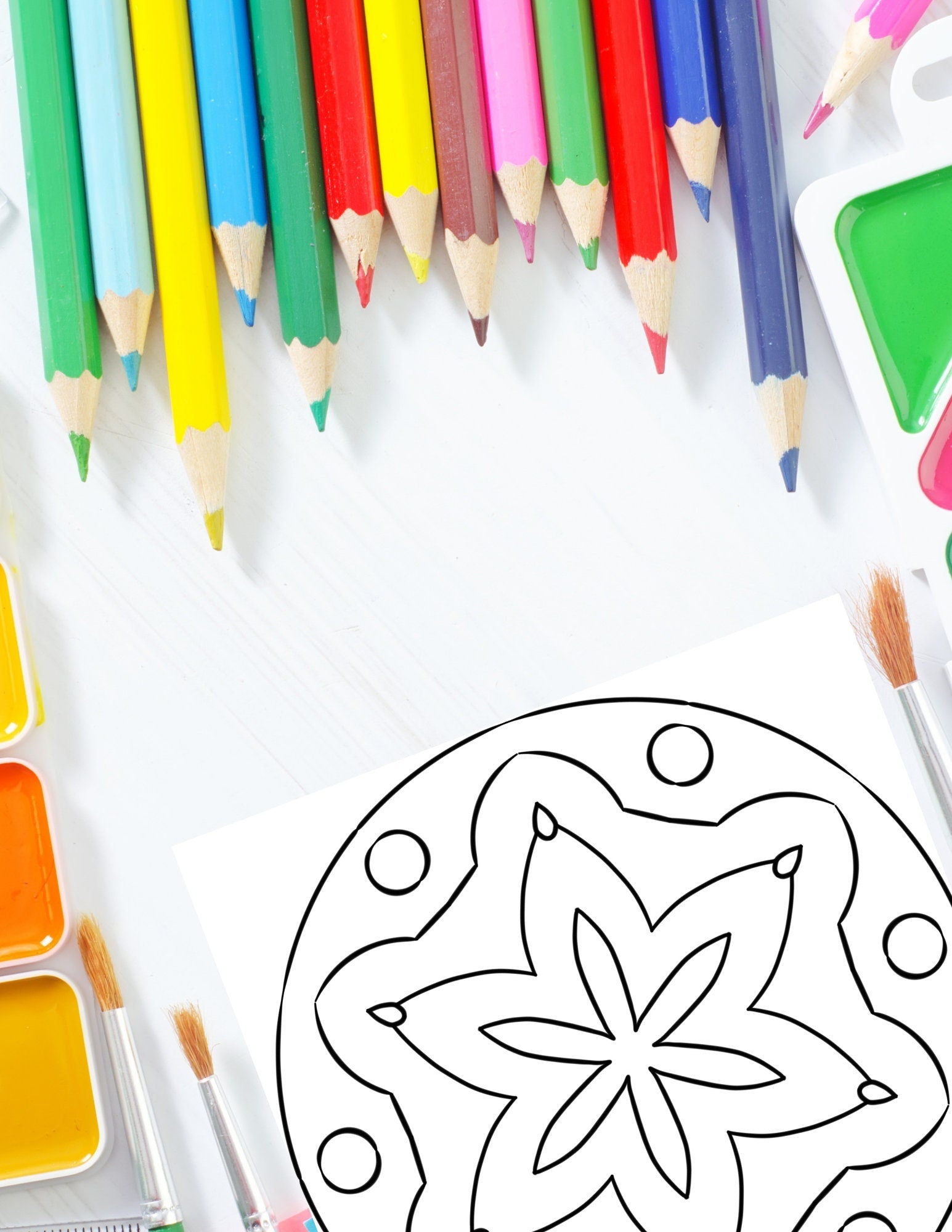 Kids’ Mandala Coloring Pages - 15 Designs - Printable PDF digital download - Blululi