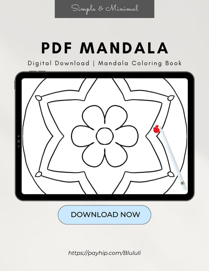 Kids’ Mandala Coloring Pages - 15 Designs - Printable PDF digital download - Blululi