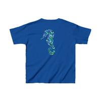 Kids Tee with Mandala Dolphin and Seahorse Design by Blululi Kids clothes - Blululi