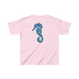 Kids Tee with Mandala Dolphin and Seahorse Design by Blululi Kids clothes - Blululi