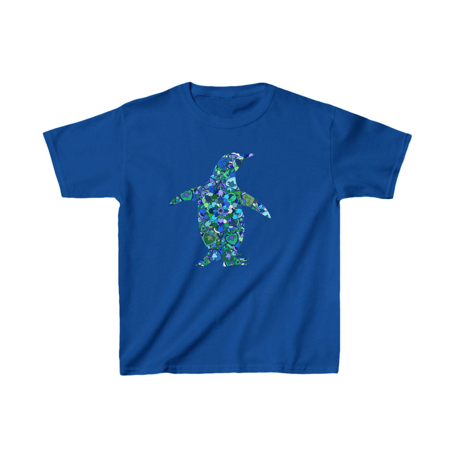 Kids Tee with Mandala Penguin and Seahorse Design by Blululi Kids clothes - Blululi