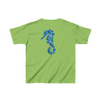 Kids Tee with Mandala Penguin and Seahorse Design by Blululi Kids clothes - Blululi