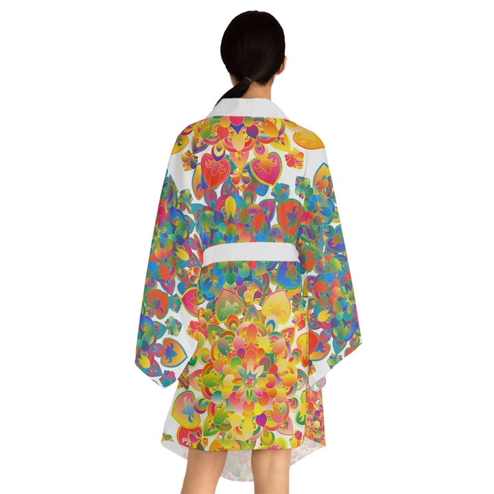 Kimono Robe - Colorful Hand Drawn Mandala Art All Over Prints - Blululi