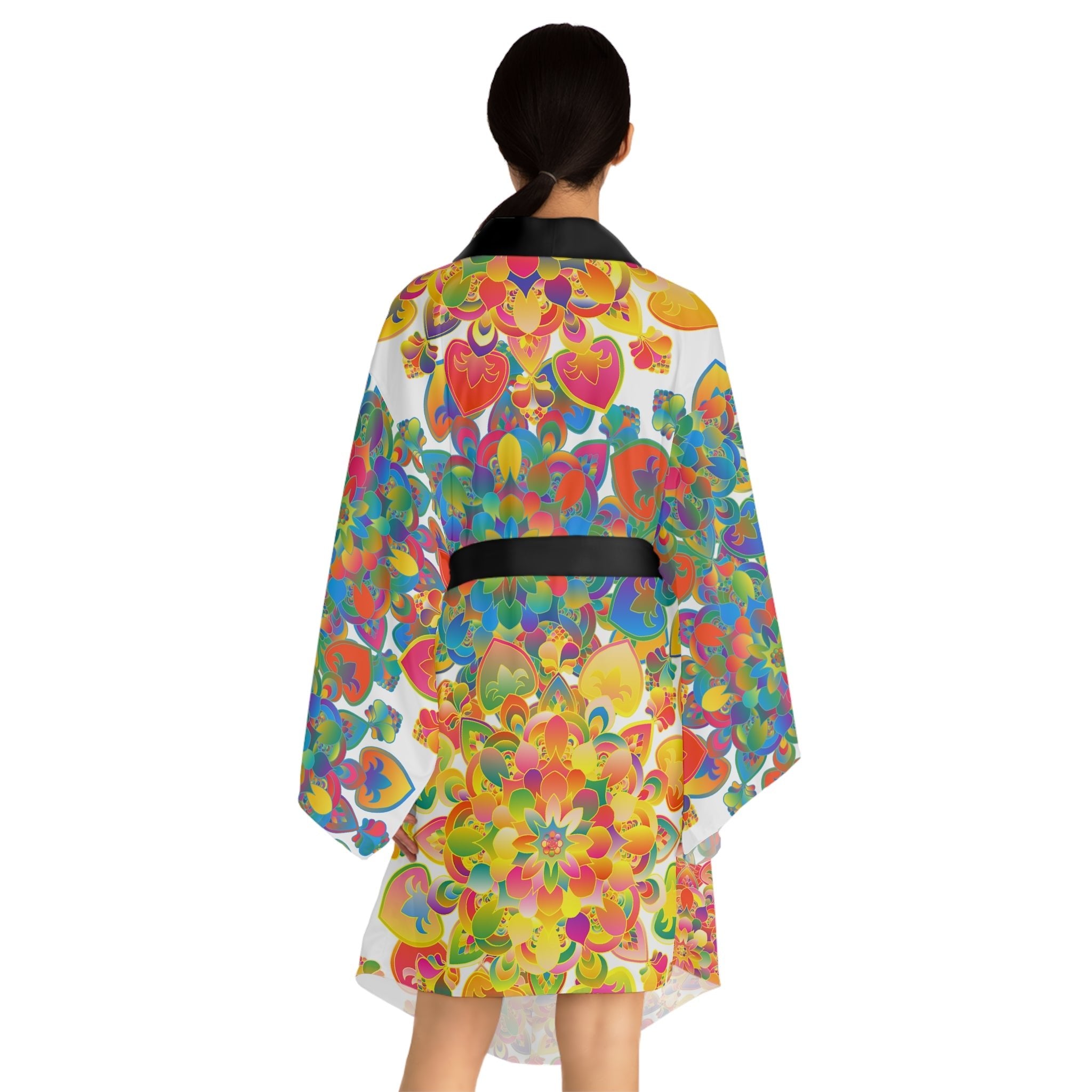 Kimono Robe - Colorful Hand Drawn Mandala Art All Over Prints - Blululi