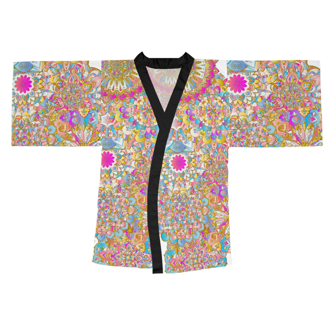 Kimono Robe - Colorful Hand Drawn Mandala Artwork All Over Prints - Blululi