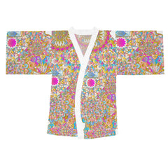 Kimono Robe - Colorful Hand Drawn Mandala Artwork All Over Prints - Blululi