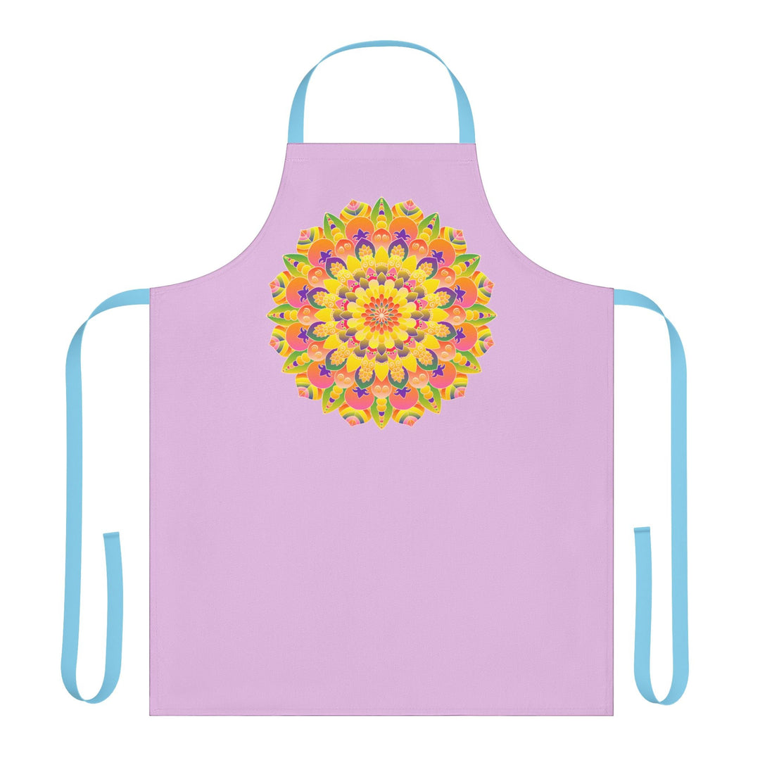 Lilac Mandala Apron - Colorful Kitchen Art All Over Prints - Blululi