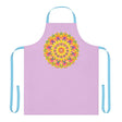 Lilac Mandala Apron - Colorful Kitchen Art All Over Prints - Blululi