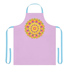 Lilac Mandala Apron - Colorful Kitchen Art All Over Prints - Blululi