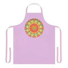 Lilac Mandala Apron - Colorful Kitchen Art All Over Prints - Blululi