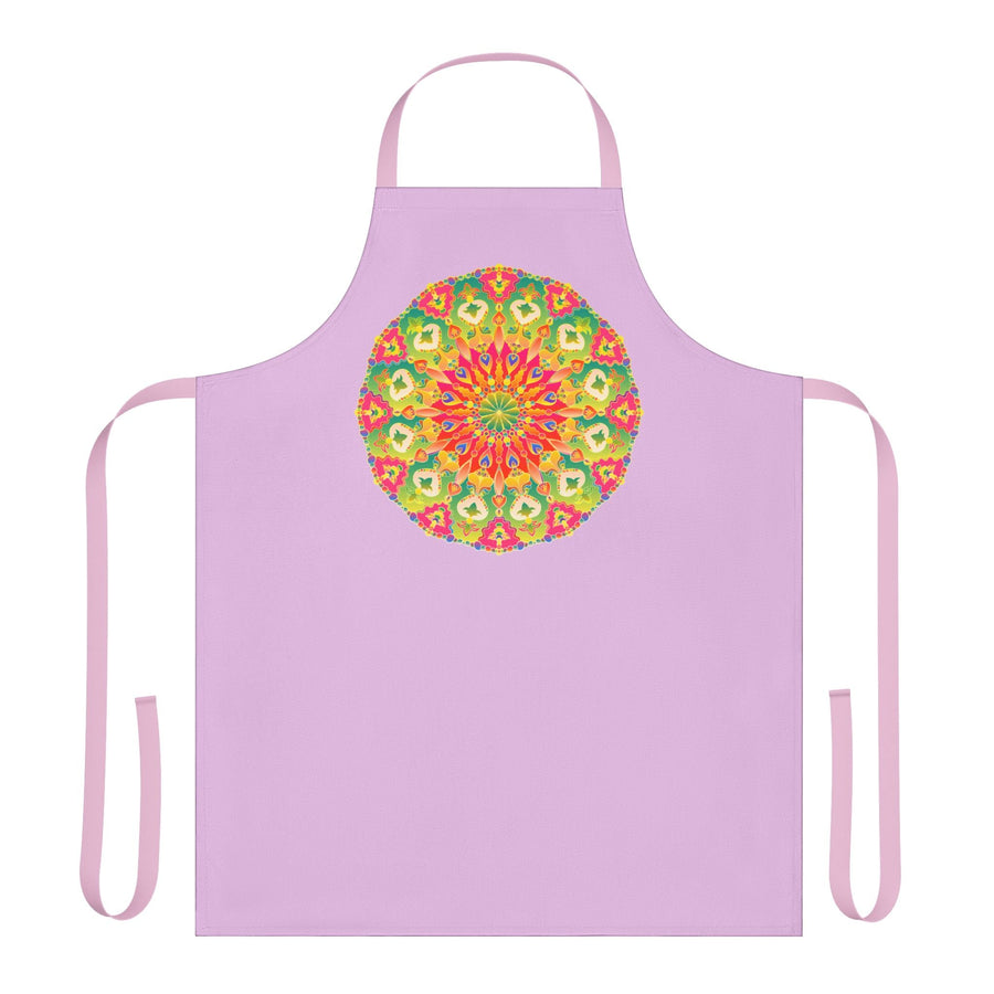 Lilac Mandala Apron - Colorful Kitchen Art All Over Prints - Blululi