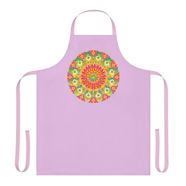 Lilac Mandala Apron - Colorful Kitchen Art All Over Prints - Blululi