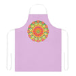 Lilac Mandala Apron - Colorful Kitchen Art All Over Prints - Blululi