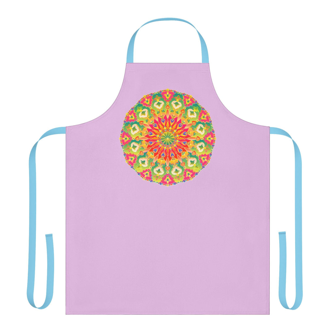 Lilac Mandala Apron - Colorful Kitchen Art All Over Prints - Blululi