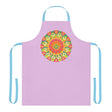 Lilac Mandala Apron - Colorful Kitchen Art All Over Prints - Blululi