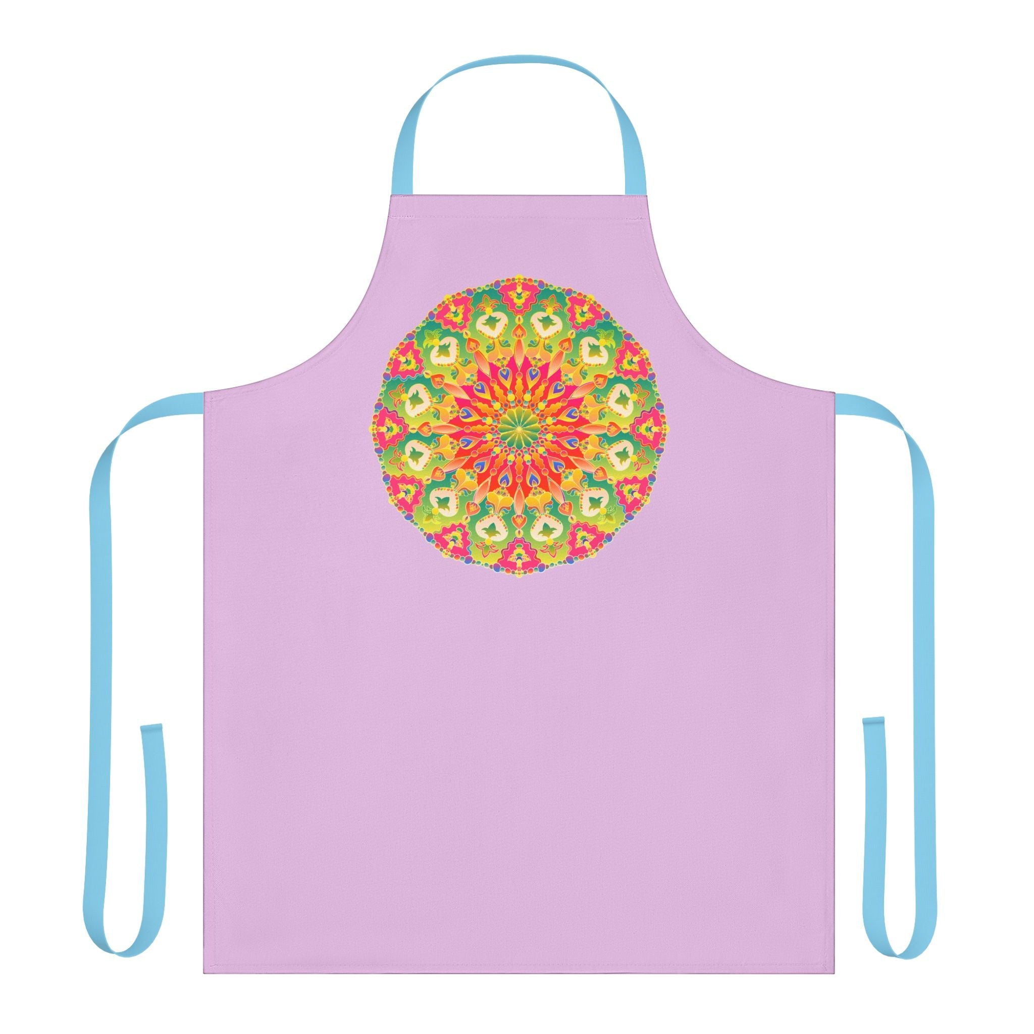 Lilac Mandala Apron - Colorful Kitchen Art All Over Prints - Blululi