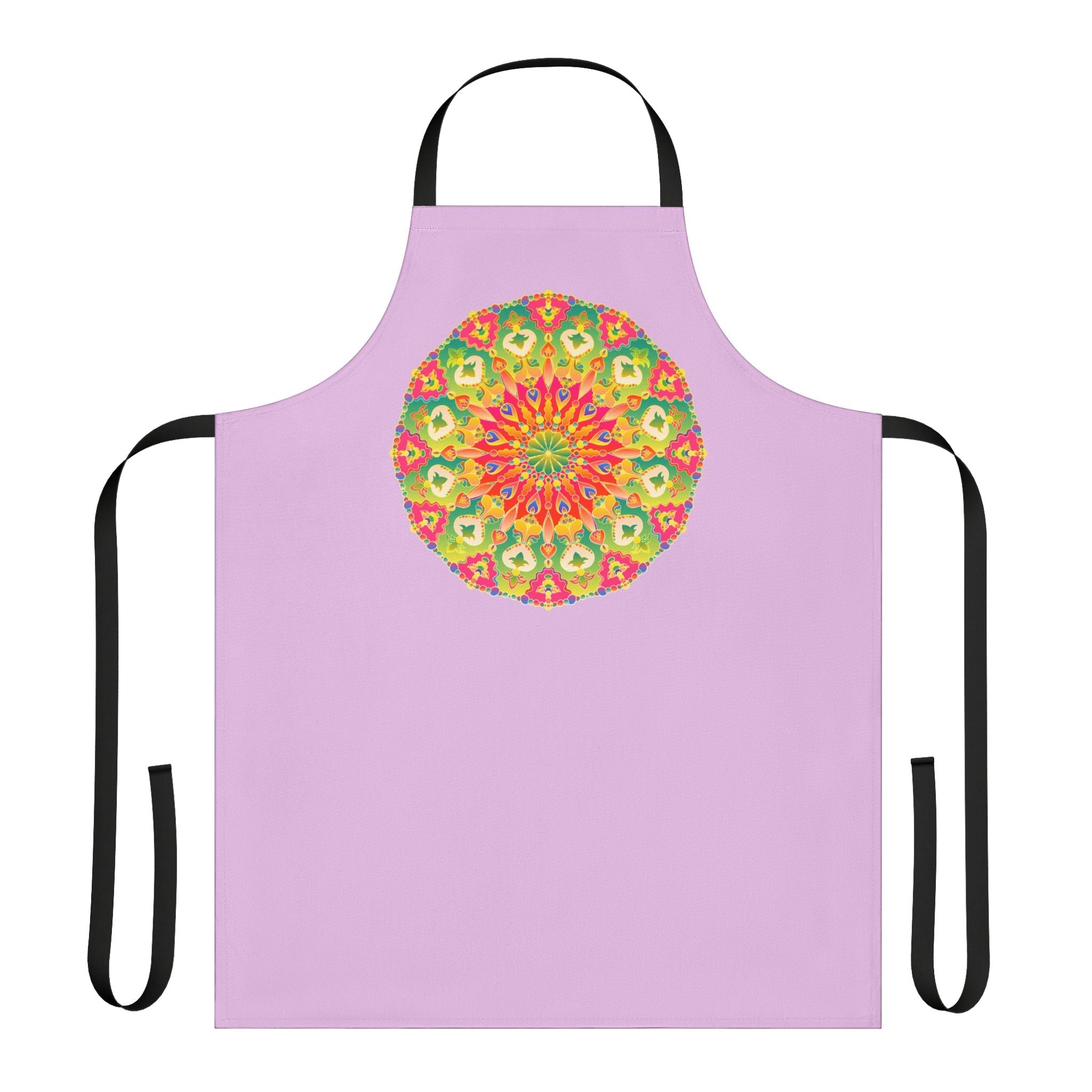 Lilac Mandala Apron - Colorful Kitchen Art All Over Prints - Blululi