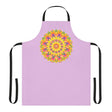 Lilac Mandala Apron - Colorful Kitchen Art All Over Prints - Blululi