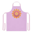Lilac Mandala Apron - Hand - Drawn Art All Over Prints - Blululi