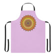 Lilac Mandala Apron - Hand Drawn Art All Over Prints - Blululi