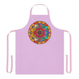 Lilac Mandala Apron - Hand Drawn Art All Over Prints - Blululi