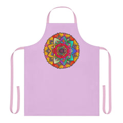 Lilac Mandala Apron - Hand Drawn Art All Over Prints - Blululi