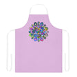 Lilac Mandala Apron - Hand Drawn Art All Over Prints - Blululi