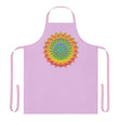 Lilac Mandala Apron - Hand Drawn Art All Over Prints - Blululi