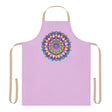 Lilac Mandala Apron - Hand Drawn Art All Over Prints - Blululi
