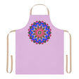 Lilac Mandala Apron - Hand Drawn Art All Over Prints - Blululi