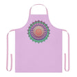 Lilac Mandala Apron - Hand Drawn Art All Over Prints - Blululi