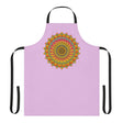 Lilac Mandala Apron - Hand Drawn Art All Over Prints - Blululi
