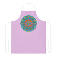 Lilac Mandala Apron - Hand Drawn Art All Over Prints - Blululi