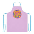 Lilac Mandala Apron - Hand Drawn Art All Over Prints - Blululi