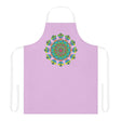 Lilac Mandala Apron - Hand Drawn Art All Over Prints - Blululi