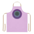 Lilac Mandala Apron - Hand Drawn Art All Over Prints - Blululi