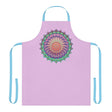 Lilac Mandala Apron - Hand Drawn Art All Over Prints - Blululi
