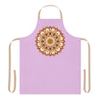 Lilac Mandala Apron - Hand - Drawn Art All Over Prints - Blululi