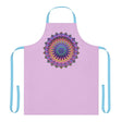 Lilac Mandala Apron - Hand - Drawn Art All Over Prints - Blululi